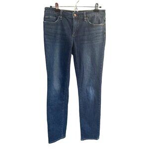 Land's End low rise slim jeans womens size 8 classic preppy everyday basic